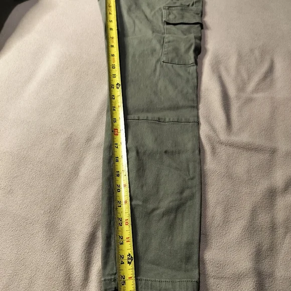 Celebrity Pink Women's Olive Cargo Pants High Rise Skinny Sz 7/28 - Picture 7 of 13